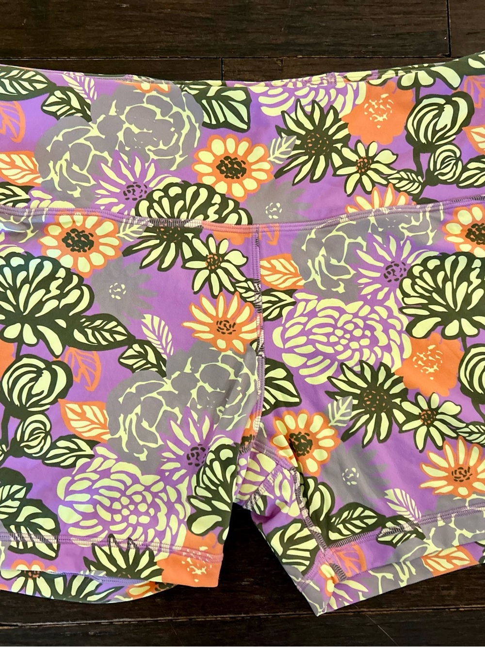 Tory Burch Floral Multicolor Biker Shorts